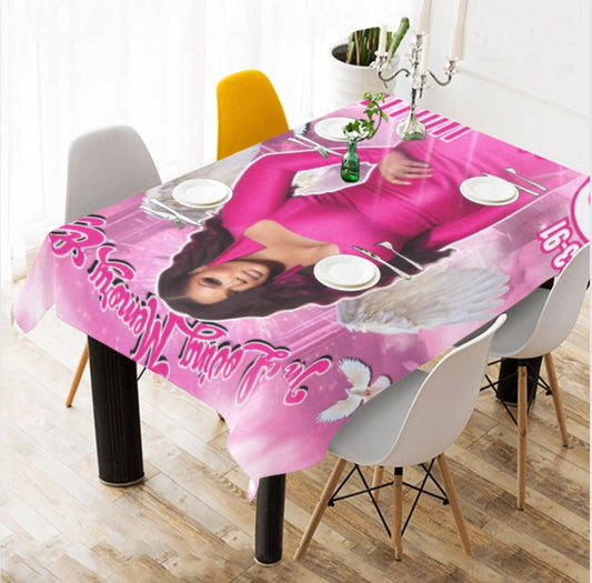 Custom printed table cloth